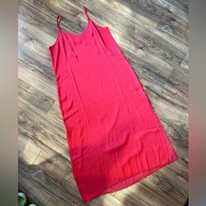 Aerie slit midi dress